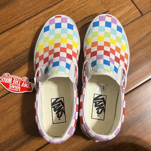 Womens colorful vans size 7 - Picture 1 of 4